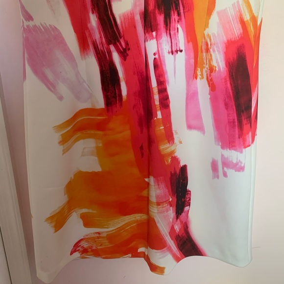 (Size 8) 🦋Calvin Klein Bright Pink/White Dress - Picture 6 of 10